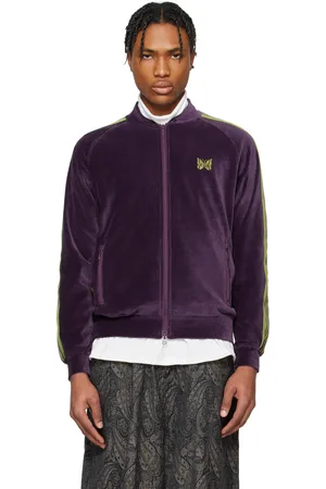 Pins & Needles Purple Rib Collar Track Jacket