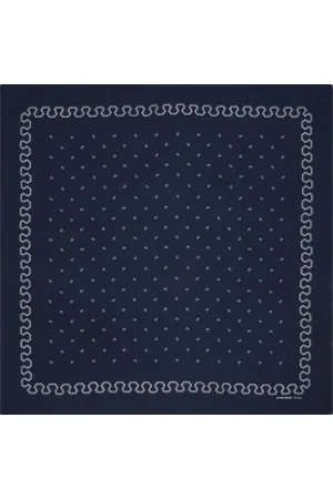 Kaptain Sunshine All Silk Printed Bandana Square Dot Scarf