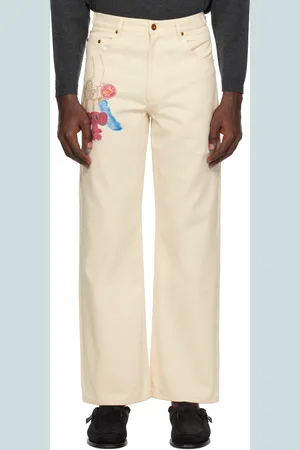 Small Talk Off-White Drawn Keychain Jeans