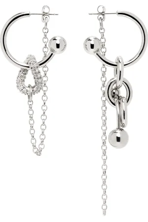 Justine Clenquet Silver Abel Earrings