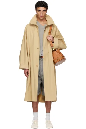 Hed Mayner Beige Belted Trench Coat