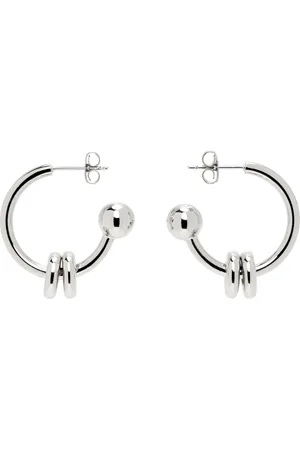 Justine Clenquet Silver Alan Earrings