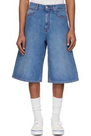 ERL Blue Denim Indiana Skate Shorts