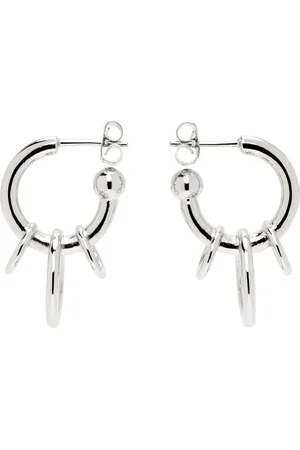 Justine Clenquet Silver Jen Earrings