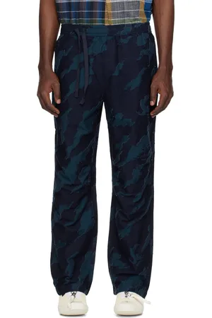 Maharishi Blue Bonsai Loose Track Trousers
