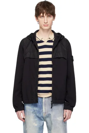 Stone Island Black Crinkle Reps NY Jacket