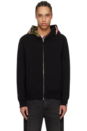 BAPE Black Swarovski Shark Full Zip Hoodie