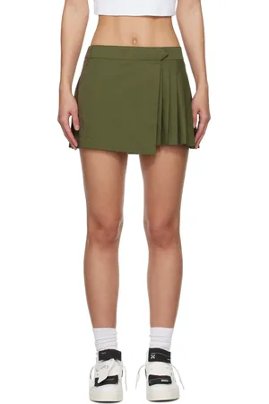 OFF-WHITE Green Savana Miniskirt