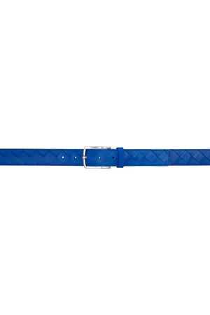 Bottega Veneta Blue Intrecciato Belt
