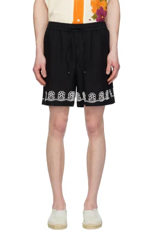 HARAGO Beadwork Embroidered Shorts