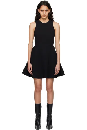 Ami Black Flared Minidress