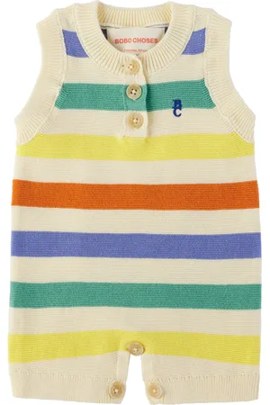Bobo Choses Baby Striped Knitted Jumpsuit