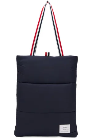 Thom Browne Navy Puffer Tote