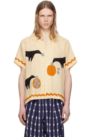 HARAGO Crow Appliqué Shirt