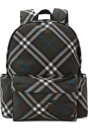Burberry Gray Check Backpack