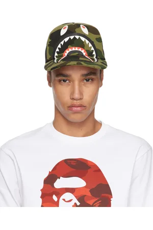 BAPE Green & Black 1st Camo Shark Mesh Cap