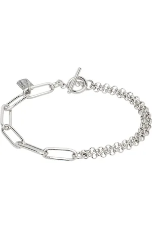 Paul Smith Silver Two Chain Bracelet