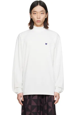 Pins & Needles White Mock Neck Long Sleeve T-Shirt