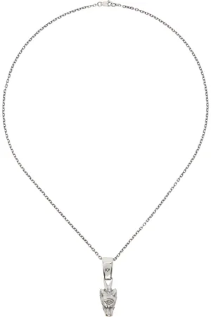 YOHJI YAMAMOTO Silver Wolf Pendant Necklace