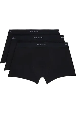 Paul Smith Three-Pack Black Organic Cotton Boxer Briefs