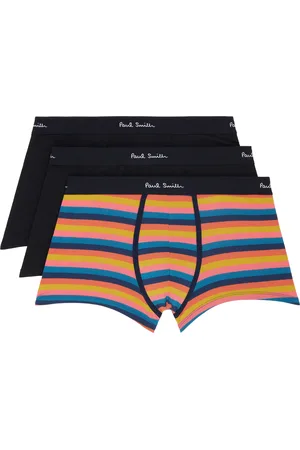 Paul Smith Three-Pack Multicolour Organic Cotton Boxers Briefs