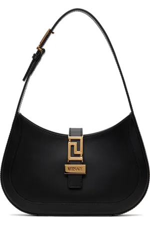 VERSACE Black Greca Goddess Small Bag