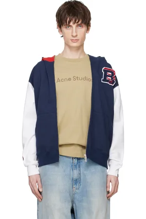 BAPE Navy & White UK Shark Full Zip Hoodie