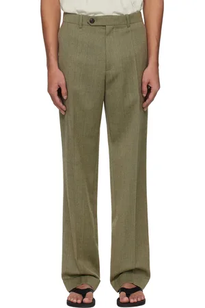 The Row Khaki Seth Trousers