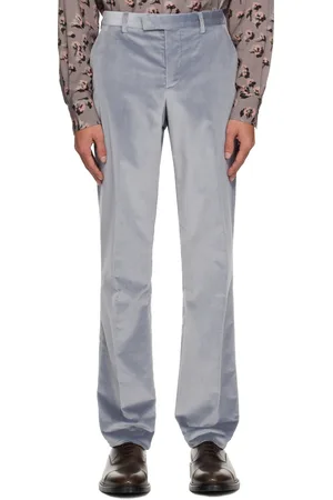 Paul Smith Blue Slim-Fit Velvet Trousers