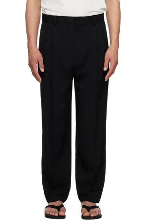The Row Black Silas Trousers
