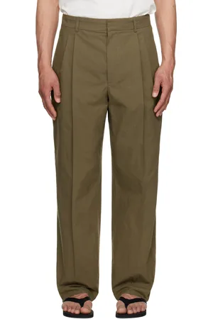 The Row Khaki Silas Trousers