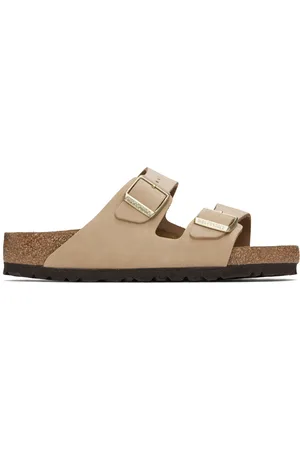Birkenstock Beige Regular Arizona Soft Footbed Sandals