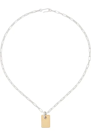 Laura Lombardi Silver & Gold Carta Pendant Necklace