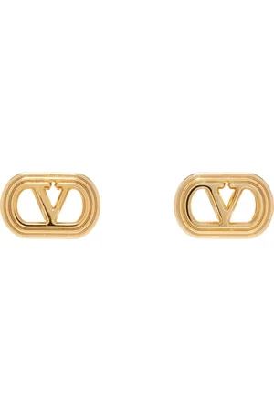 VALENTINO GARAVANI Gold Ovalette Metal Earrings