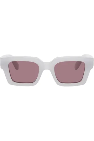 OFF-WHITE Gray & Burgundy Virgil Sunglasses