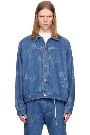 MASTERMIND Blue Monogram Denim Jacket