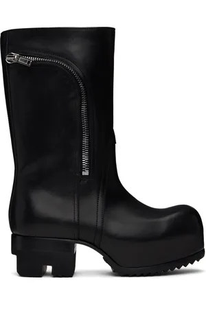Rick Owens Black Hollywood Bauhaus Ballast Pull Boots