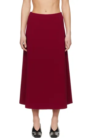 Birrot Red Lay2 A Midi Skirt