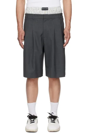 Marine Serre Gray Regenerated Tailoring Shorts