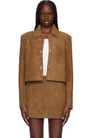Stand Studio Tan Luz Suede Jacket