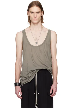Rick Owens Gray Hollywood Lo Cut Tank Top