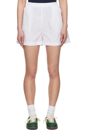 Sporty & Rich White Vendome Poplin Shorts
