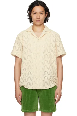 Oas Off-White Atlas Cuba Crochet Shirt