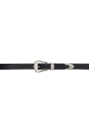 TOGA PULLA Black Metal Belt