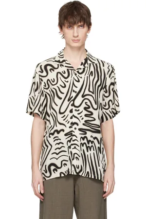 Oas Off- & Black Aerosol Viscose Shirt