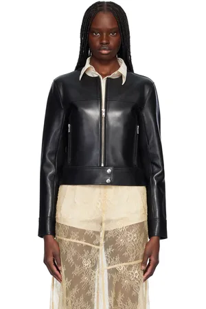 Stand Studio Black Cassie Leather Jacket