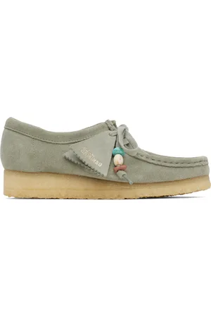 Clarks Gray Wallabee Derbys