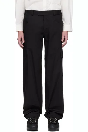GR10K Black Poplin Cargo Pants