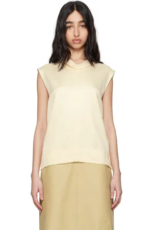 Totême Off-White High Neck Top