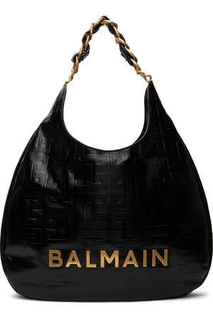 Balmain Black Large 1945 Soft Bag